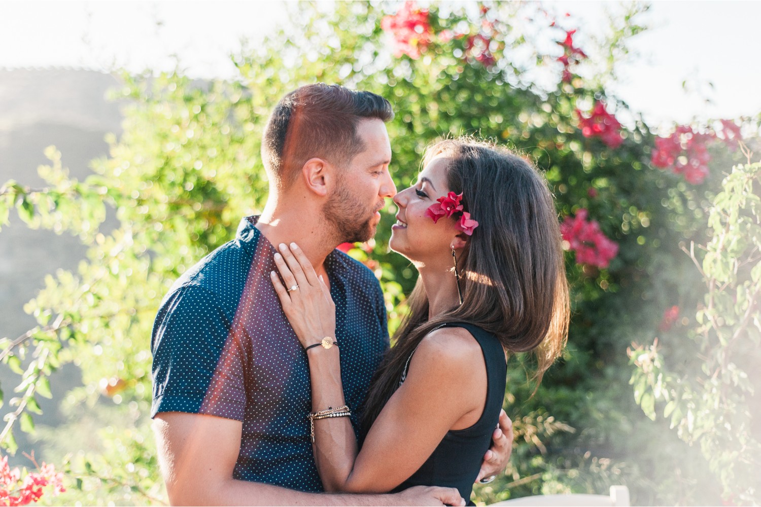 surprise proposal in Cretan gardens