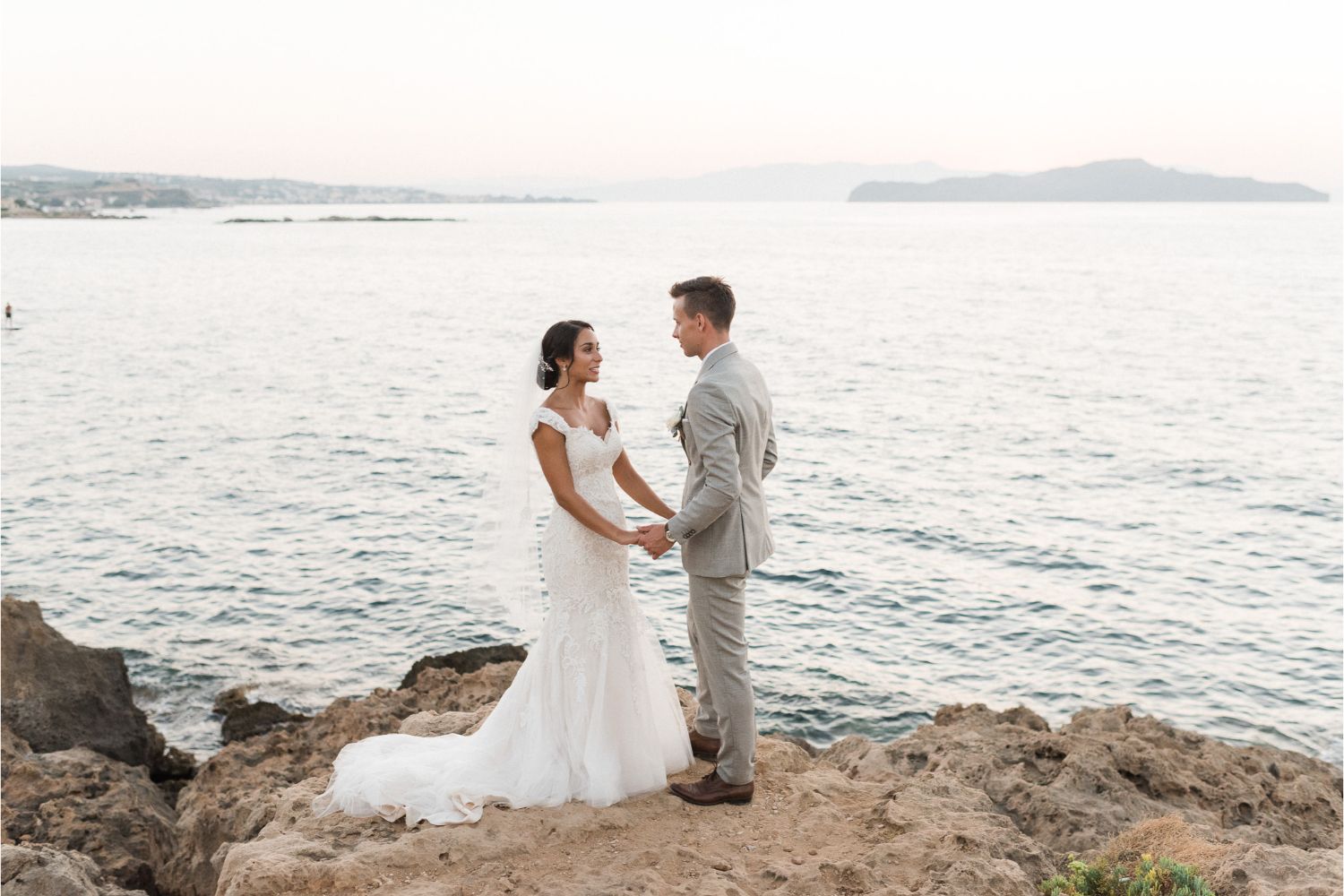 newlyweds photo-session after church wedding ceremony