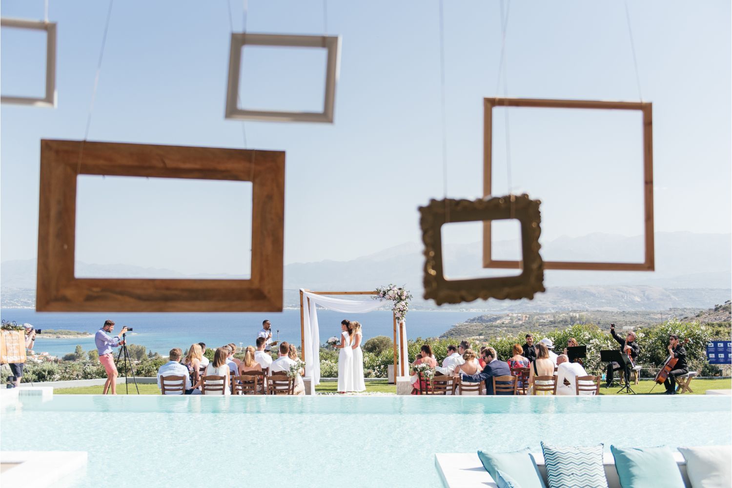 same-sex wedding ceremony in Crete