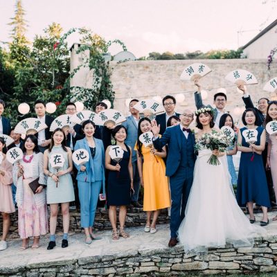 Chinese wedding in traditional mountain rustic villa in Crete