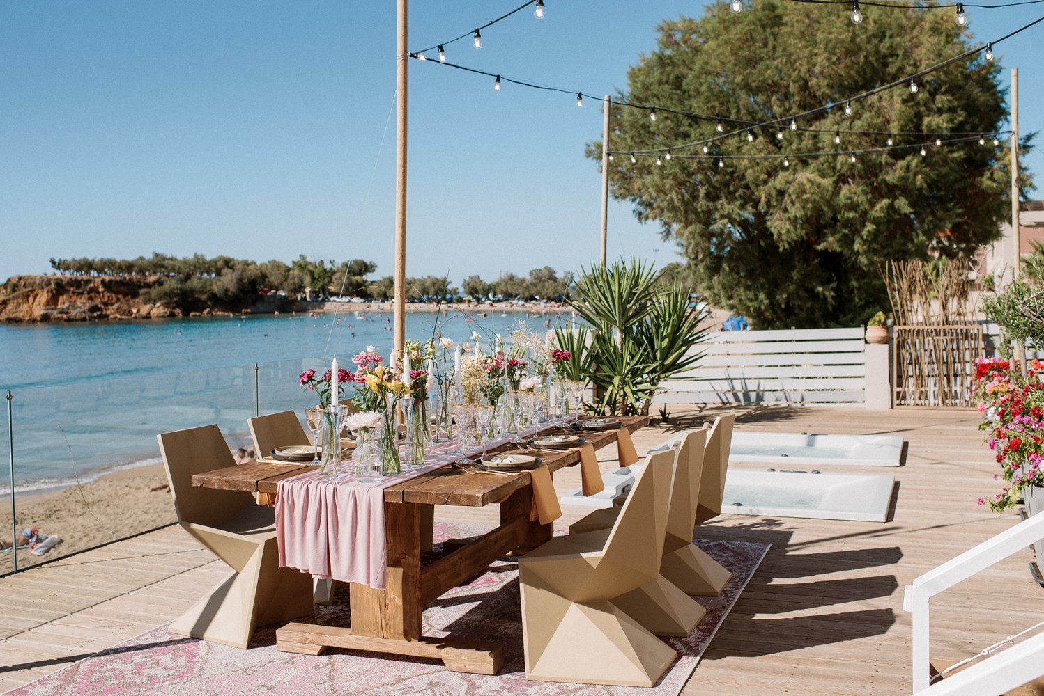 Private beach villa styled photo shoot in Crete | Crete for Love