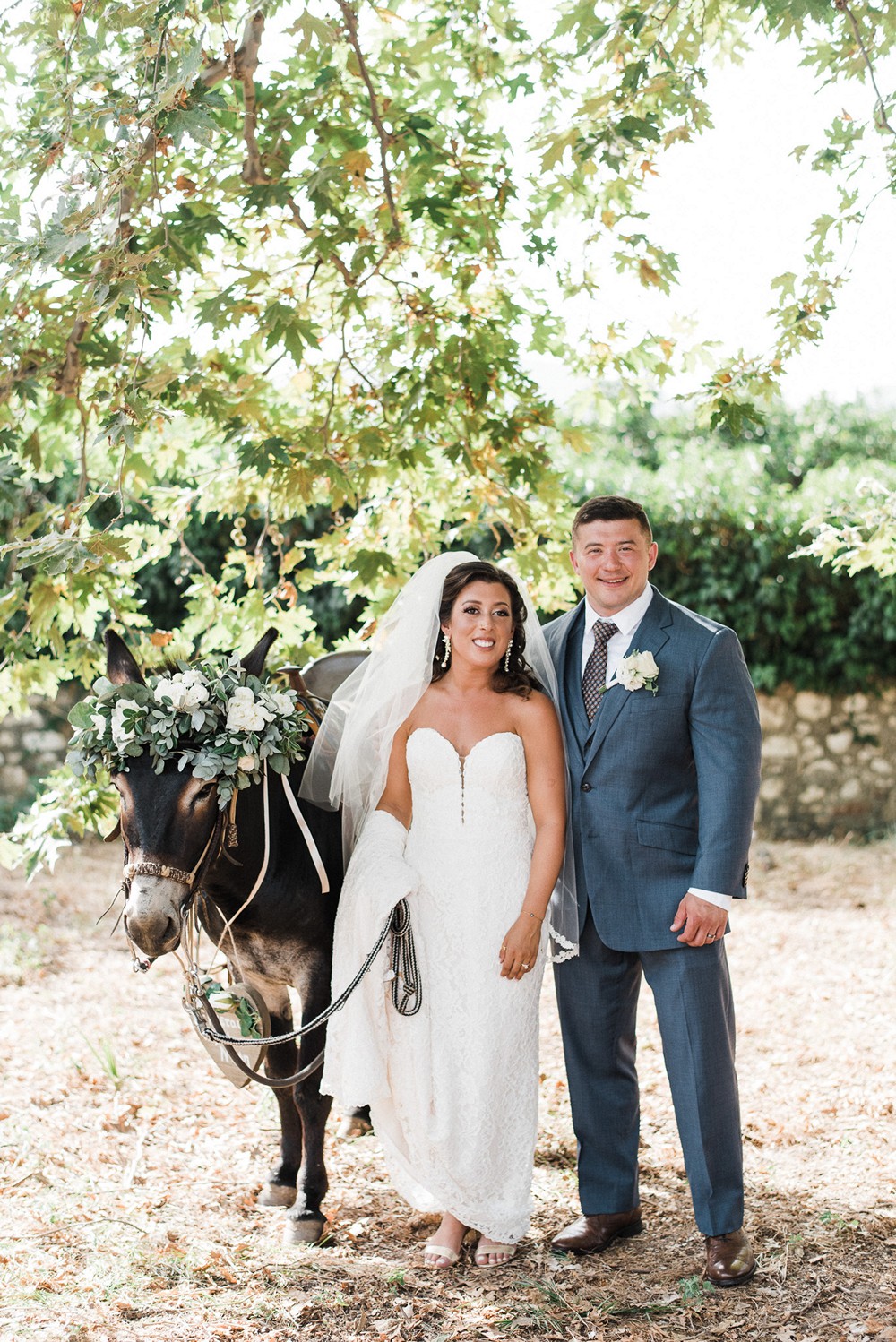 Rustic elegant Greek American wedding in Crete